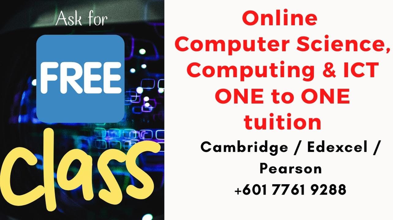 Online 1 to 1 IGCSE Computer Science