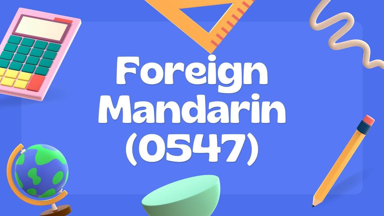 Igcse Foreign Mandarin